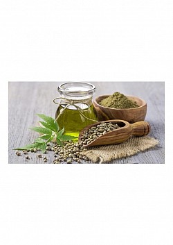 Altro ingrediente importante e naturale è l'Olio di Canapa che lo troviamo pressando parti della pianta fino ad estrarne appunto l'olio, ancora meglio nei fiori che è più abbondante. Questo ingrediente, idrata efficacemente la pelle secca, lenisce quella sensibile, normalizza la condizione della pelle grassa e combatte le eruzioni nelle zone problematiche. Altro vantaggio non ostruisce i pori e viene assorbito rapidamente senza lasciare effetto lucido.